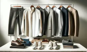 Stiltips herr: En garderob med kavajer, skjortor, jeans och skor. Perfekt för den stilmedvetne mannen.