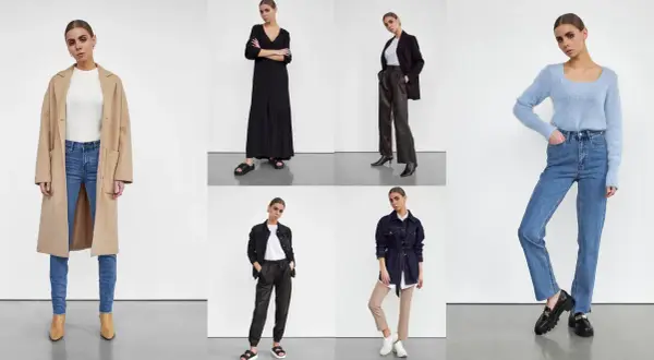 Hitta din stil med dessa modeinspirationer: kappa, klänning, kostym, stickad tröja, jeans och jackor.