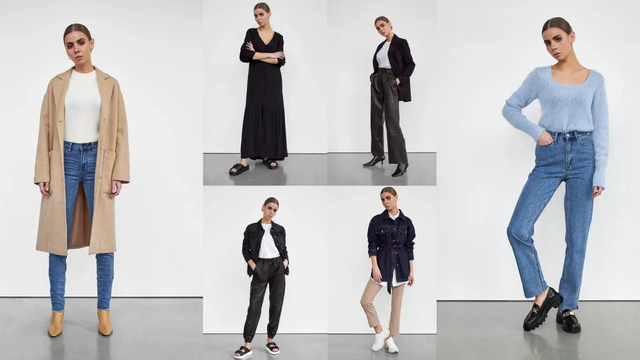 Hitta din stil med dessa modeinspirationer: kappa, klänning, kostym, stickad tröja, jeans och jackor.