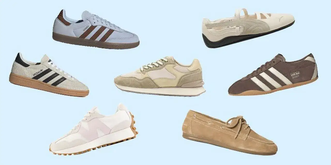 En samling snygga sneakers och mockasiner, alla ser ut att vara gott p&aring; foten.